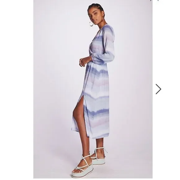 Anthropologie - CLOTH & STONE Tie-dye Midi Dress In Assorted - Picture 2 of 8